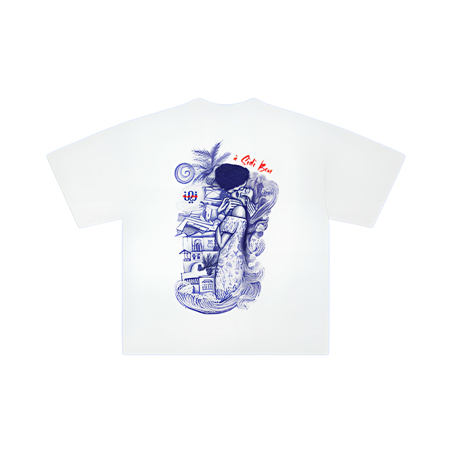 BISOUS à Sidi Bou - White T-shirt